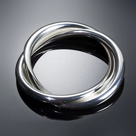 New 925 Silver Beautiful Twisted Simple Cute Ring - Picture 3 of 6